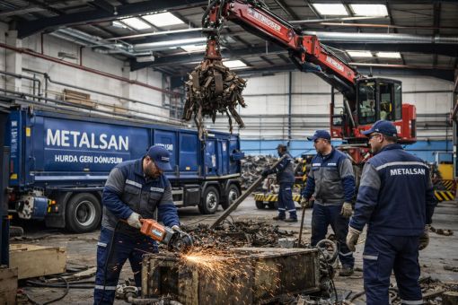 Metasan hurdacı operasyon görseli